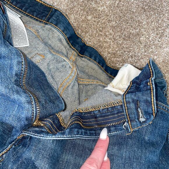 Men's 550 Levi's Jeans medium wash boot cut SZ 32" X 30" pants excellent cond. - Picture 5 of 7